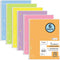 Mead Spiral Notebooks, 6 Pack, 1-Subject, Wide Ruled Paper, 8" x 10-1/2", 70 Sheets, Assorted Pastel Colors