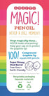 Magic Pencil - Compressed Graphite Tip Equals 100 Pencils, Red Barrel with Matching Chunky Eraser