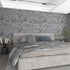 15.75" x 118" Dark Grey Concrete Wallpaper, Peel Stick Cement Contact Paper for Bathroom Kitchen, Waterproof Vinyl Film