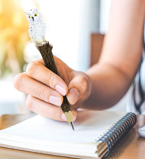 Planet Pens White Owl Novelty Ballpoint Pen, Cute Fun Writing Instrument for Kids & Adults Office Supplies