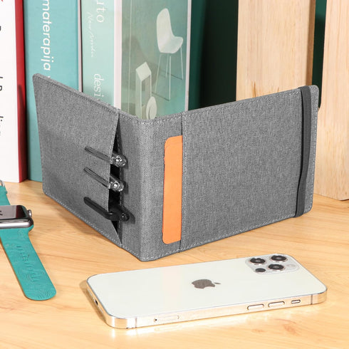 Notebook Cover for Rocketbook Mini Size, Compatible with Field Notes, Waterproof Fabric