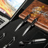 Zonon 15 3 1 1.0 mm Pieces in Ballpoint Pen with LED Flashlight and Stylus Tip Multi-Function Capacitive Pen, Black Ink