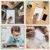 Lewtemi 3 Pieces Left Handed Notebook 8 x 5 Inch, Lefty Spiral Notebooks Wire Bound Paper, 50 Sheets/100 Pages for