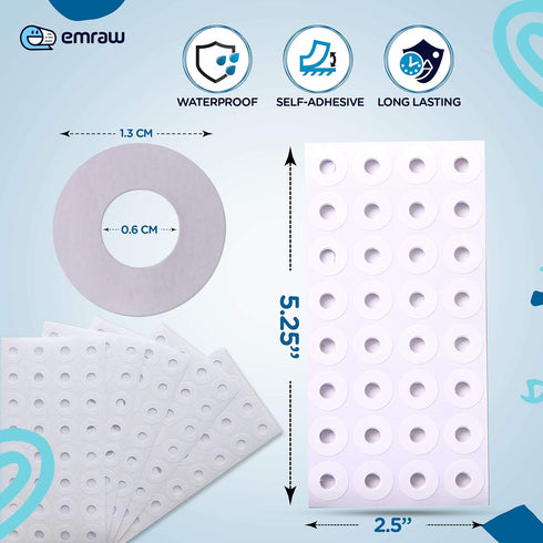 Enday Pack of 1088 Hole Reinforcement Stickers for School, Home, and Office Paper Hole Reinforcements