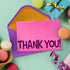 50 6x4 Kids Thank You Cards Bulk - Thick, in Blank Thank You Notes with Envelopes and Stickers - Fun, Colorful Designs