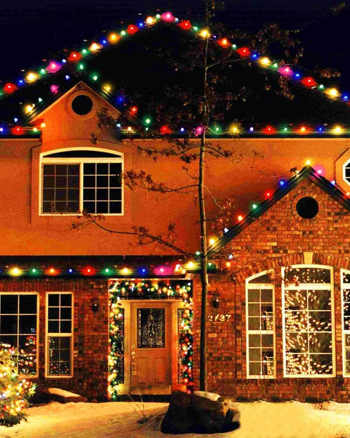 25 Pack S14 Bulb 2 Bulbs E26 Bulbs(Red Colored LED Light Watt Multi-Color String Light Plastic Shatterproof Base LED