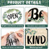 Back to School Eucalyptus Motivational Classroom Bulletin Board Decorations, Greenery Inspirational Quotes Cutouts