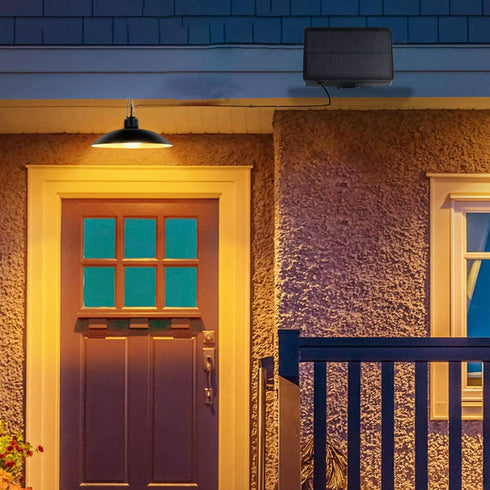 IP65 2 Solar Chandelier Hanging Lamp, Warm Light, Waterproof, Lighting Modes, Outdoor Garden Corridor Lighting