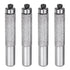 uxcell 4 Pcs Diamond Profile Straight Router Bit 13.3mm Dia 1/2" Shank