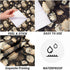 17.5x354 Inch Decotalk Dark Floral Wallpaper Peel and Stick Black Floral Wallpaper Removable Gold and Black Flower Wall