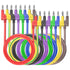 Goupchn 4mm Stackable Banana Plug Test Leads, 8PCS Silicone Wires 3.3ft/1m for Electrical Testing 1000V/15A