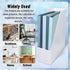 Whaline 24 Pack Dusty Blue File Folders, Letter Size 4 Colors Gradient Blue File Pockets with 1/3 Cut Tab for Home