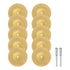 10pcs Diamond Cutting Wheel 50mm, Titanium Coating Cut Off Discs with 2pcs 3mm Mandrel