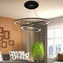 2 Pack 10" 3.5" Black Ceiling Medallion for Light Fixtures and Ceiling Fans Chandeliers Od x ID(Elegant)