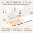 WarmPress Creative 40 Pack 4x6 300GSM Floral Thank You Cards with Envelopes Bulk - Gold Foil Blank Cards with Matching