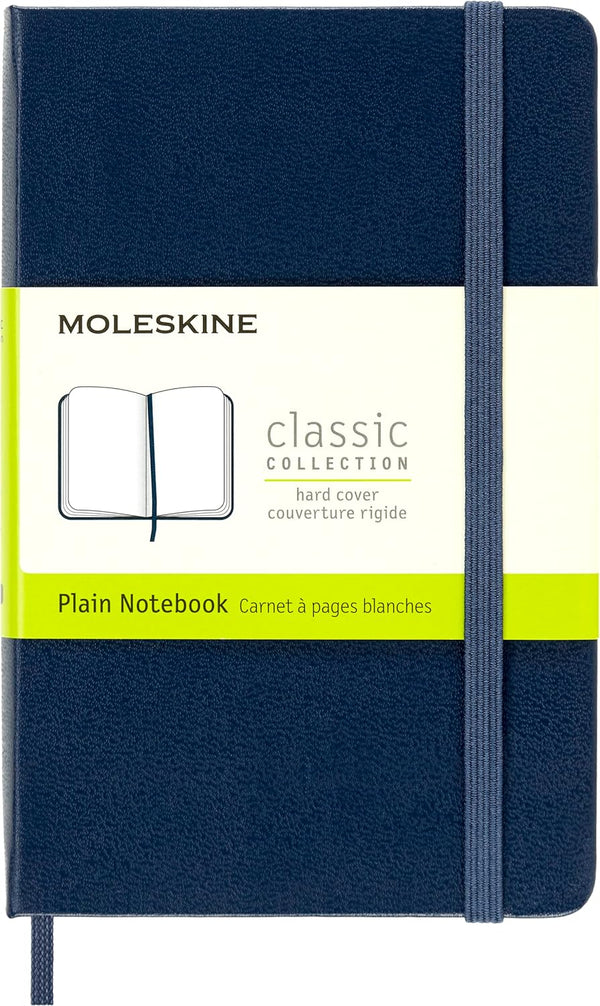 Moleskine Classic Notebook, Hard Cover, Pocket (3.5" x 5.5") - Sapphire Blue, 192 Pages