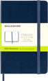 Moleskine Classic Notebook, Hard Cover, Pocket (3.5" x 5.5") - Sapphire Blue, 192 Pages