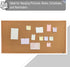 Mr. Pen Cork Board - 24”x36” Wood Frame Bulletin Board for Walls, Push Pin Board for Office