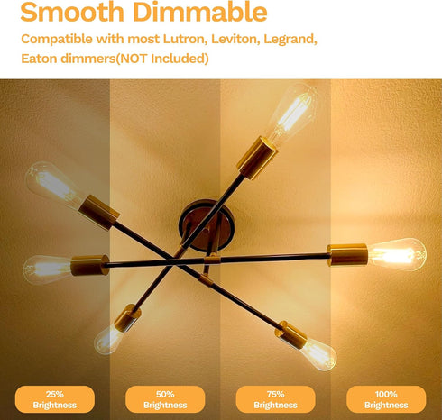 Bulbs E26 2700K 750LM ST19 Bulb 75W Dimmable Bulb 90+ 3 Pack Edison Medium Base Soft White, Vintage LED Filament Clear