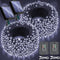 New Upgraded Solar Christmas String Lights Outdoor Waterproof 2 Pack Total 144ft