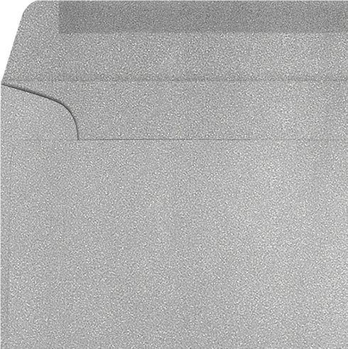 LUXPaper 9 x 12 Booklet Envelopes - Silver Metallic, 80lb. Text, 50 Qty