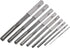 uxcell 9pcs Chucking Reamer Set, High Speed Steel H7 Tolerance, Straight Flute Milling Cutter for Lathe Machine