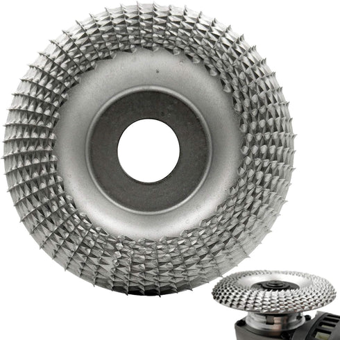 Wood Carving Disc Grinder Shaping Disc, 7/8 Inch Bore Tungsten Carbide Grinding Wheel for Sanding and Shaping