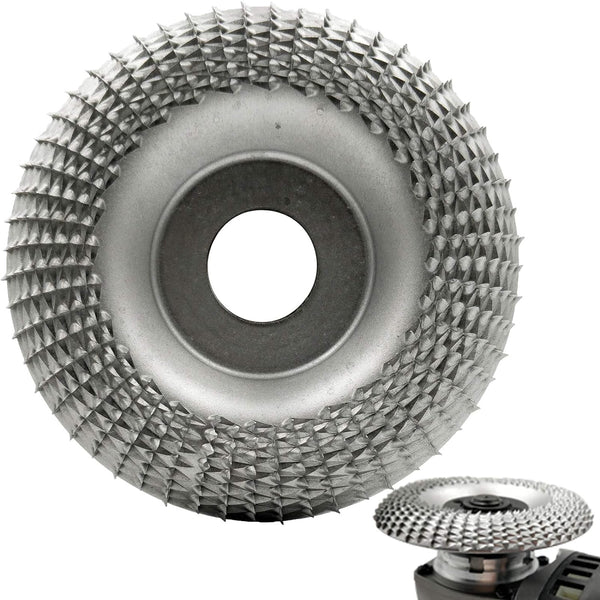 Wood Carving Disc Grinder Shaping Disc, 7/8 Inch Bore Tungsten Carbide Grinding Wheel for Sanding and Shaping