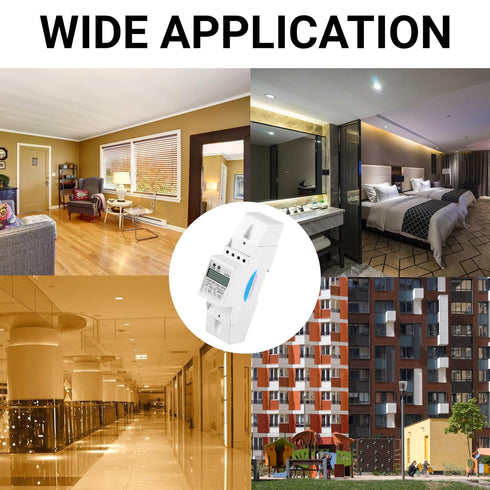 Single Phase Energy Meter, Digital LCD Electric Meter AC 10 to 40A, 120 / 230V Din Rail Watt Meter