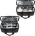 Trunab Reusable 3 Cups Drink Carrier - Insulated Drink Caddy Holder Bag for Delivery, Black