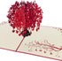 Pop Up Love Tree Card by DEVINE Cards | Happy Valentines Day Card for Wife, Husband, Mothers Day, 3D Pop Up Birthday