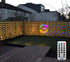 ZAIYW Curtain Lights Outdoor 20Ft3Ft, 300 LED Color Changing Fence String Lights