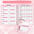 Food and Fitness Journal for Women, Weight Loss Tracker Planner, Workout Diary, 138 Pages, 8.5 x 11 with Calorie Counter