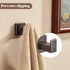 FORBATH Bronze Towel Hooks, 2 Pieces Wall Mounted Coat Hooks, Oil Rubbed Square Robe Hooks for Bathroom