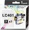 TG Imaging Black Replacement for Compatible LC401 Ink Cartridge for Brother MFC-J1010DW Printers (1 Pack)