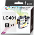 TG Imaging Black Replacement for Compatible LC401 Ink Cartridge for Brother MFC-J1010DW Printers (1 Pack)