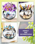 Skywin Convex Mirror Vase, 4.5 Inch Multipurpose Cubicle Mirror, Aesthetic Office Cubicle Accessories, Desk Mirror to