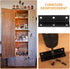 Xingwenhao 10pcs 3.15x0.78x0.78 L Brackets, Corner Braces Heavy Duty, Black L Shaped Shelf Brackets, Right Angle Corner