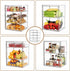 3 Countertop, 10.63''L 10" 14.17" JOYZAN Pastry Display Case, Tier Bread Box for Kitchen Acrylic Bread Container