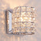 Modern Chrome Crystal Wall Sconces, Elegant Bathroom Vanity Wall Light Fixtures for