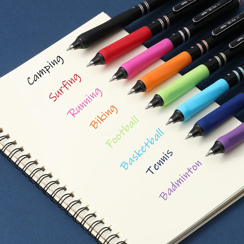 Mr. Pen- Retractable Gel Pens, 8 Pack, Fast Dry, Colorful Ink Fine Point 0.7mm, Cute Aesthetic Pens for Journaling