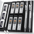 Nicpro 2 PCS Mechanical Pencil 0.5mm & 0.7mm with Case - MP1000 Metal Artist Pencil Set with Lead Refills and Erasers