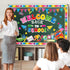 Welcome Back to School Bulletin Board Decorations, First Day Theme Border Set, Pencil Notebook Paper Cutouts