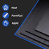Duco ABS Plastic Sheets 1/4 Inch Thick - 8" x 12" Pack of 2 Rigid Textured Plastic Sheets for DIY Use - Black