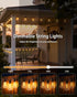 Dimmable 50FT 18+1 ST38 Bulbs Outdoor String Lights Waterproof with Remote, Shatterproof Edison LED Hanging Outside