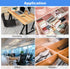 uxcell Under Desk Drawer, 1Pcs - Plastic Self-Adhesive Storage Organizer, Slide Out Stationery for Office Home, White