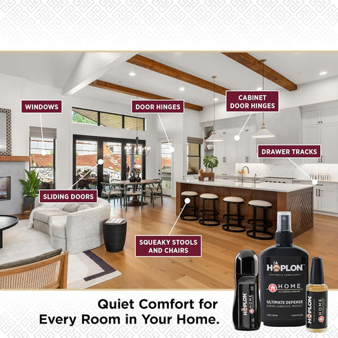 7oz HOPLON Home Premium Maintenance Kit Synthetic Ester Lubricant with Spray, Dauber & Needle, Stops Squeaks & Rust on