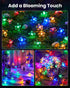 60 Brightown LED Flower Solar String Lights Outdoor Waterproof Fairy Lights for Garden Yard Fence Patio Christmas Tree