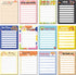 Teacher Notepad Sets, Lined Notepads To Do List Memo for Appreciation Present, 12 Pcs Rainbow Style