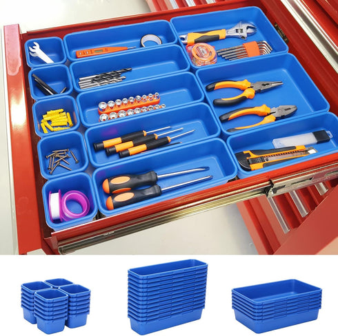 KeFanta 42 Pack Tool Box Organizer Tool Tray Dividers, Rolling Tool Chest